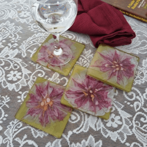 Floral Fantasy coaster set