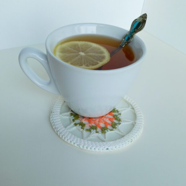 Colorful Doilies Coasters