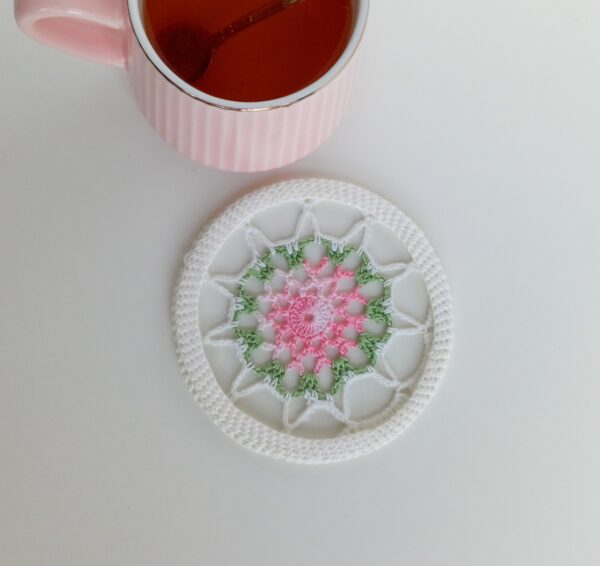 Colorful Doilies Coasters