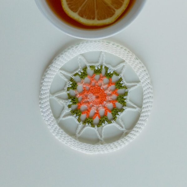 Colorful Doilies Coasters