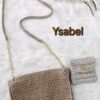 Handmade Ysabel Bag with intricate cotton yarn details, featuring a versatile design, created by Arty-Crafty