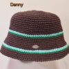 Handmade Danny Bucket Hat with high-quality cotton yarn, featuring a trendy design and customizable size, created by Arty-Crafty.