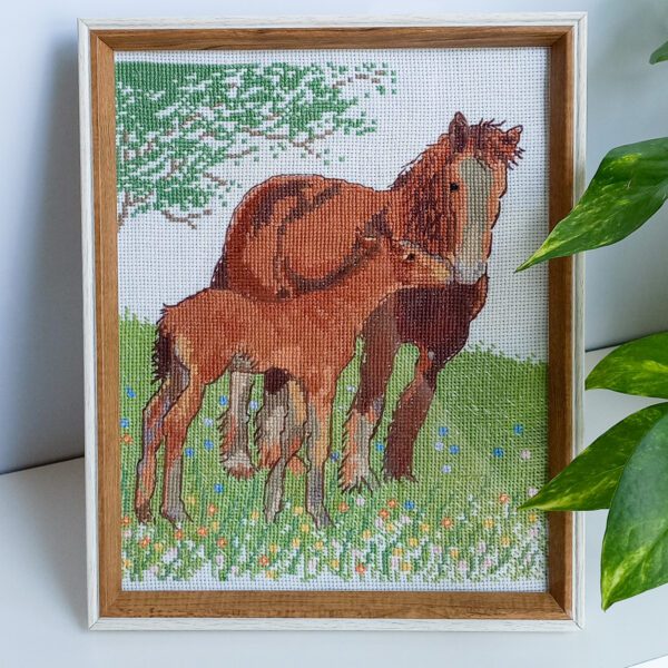 Horses embroidery