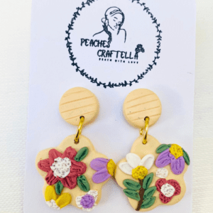 Vintage Floral Statement Earrings