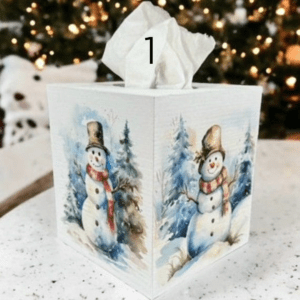 Christmas tissue box cover